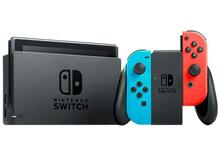 کنسول بازی نینتندو مدل Switch With Neon Blue and Neon Red Joy Con